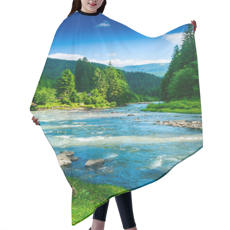 Personality  Mountain River Hair Cutting Cape