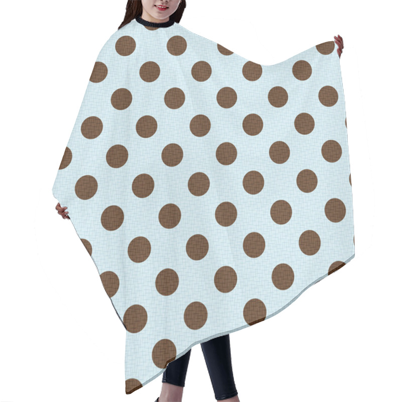 Personality  Seamless Retro Polka Dots Pattern Hair Cutting Cape