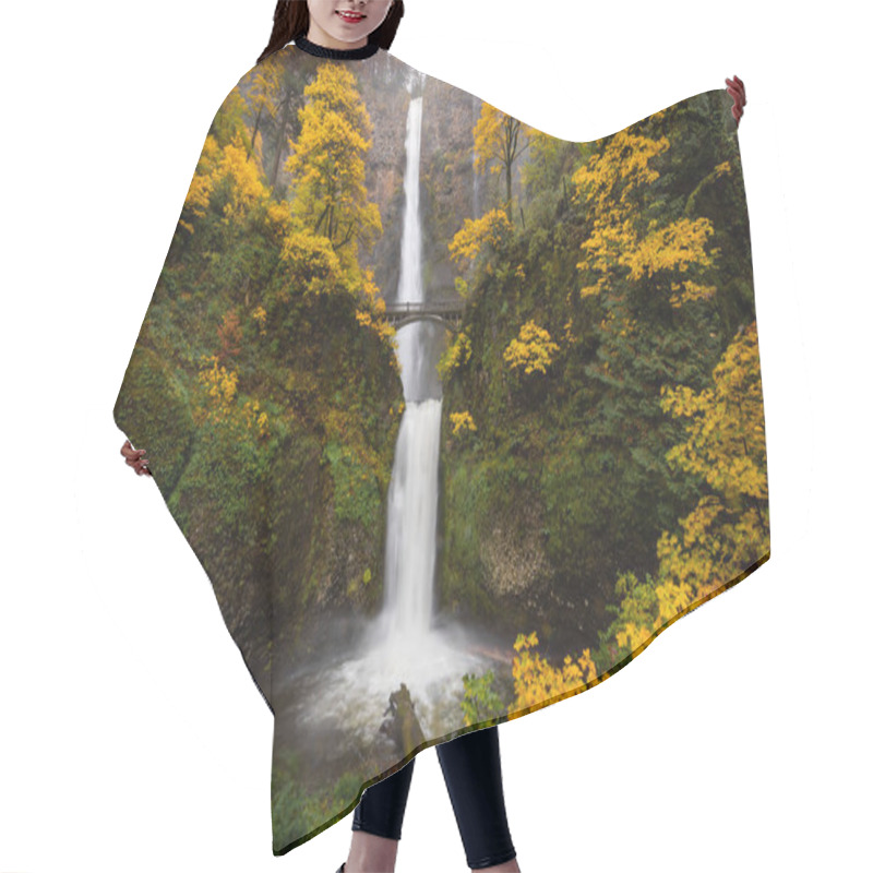 Personality  Autumn At Multnomah Falls, Oregon Hair Cutting Cape