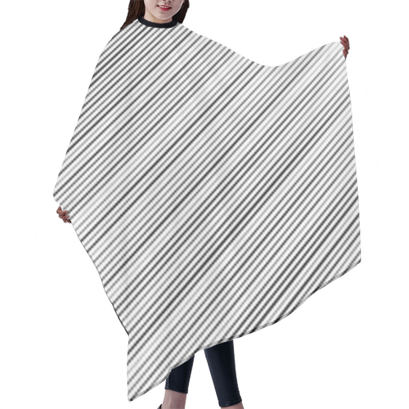 Personality  Dynamic Diagonal, Oblique, Slanted Lines, Stripes Geometric Patt Hair Cutting Cape