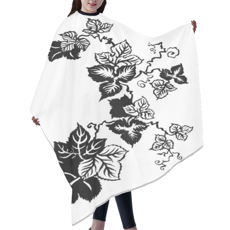 Personality  Garden  Vine Twigs Sketch Hair Cutting Cape