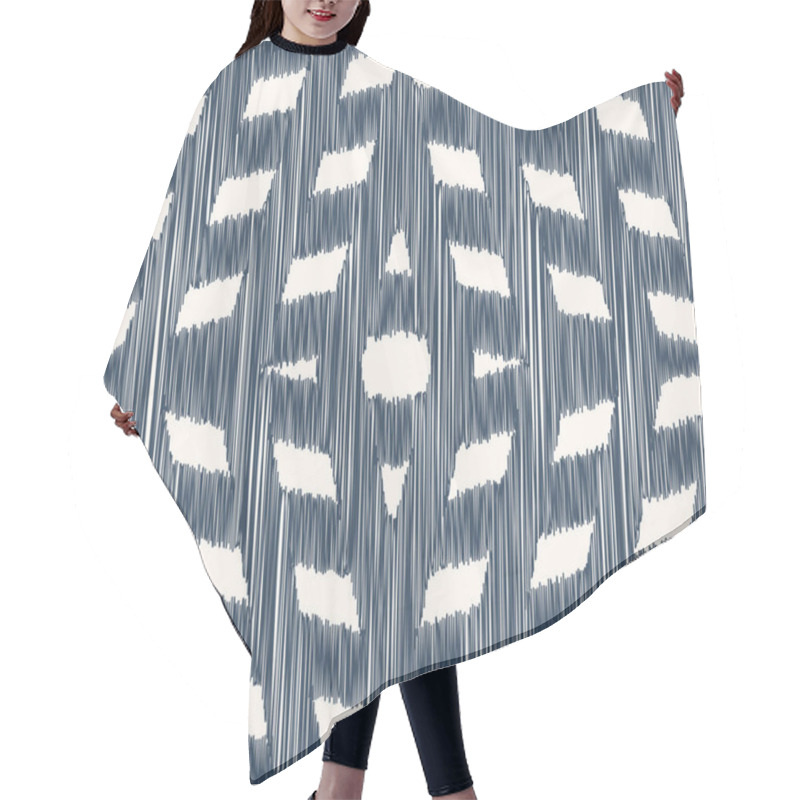 Personality  Blue And White Seamless Pattern Hair Cutting Cape