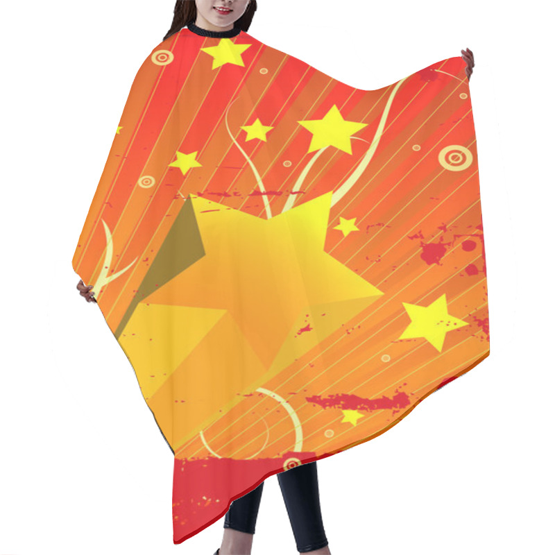 Personality  Grunge Retro Background Hair Cutting Cape