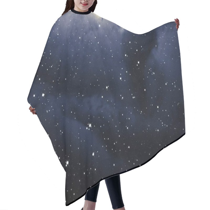 Personality  Deep Space Star Field. Universe Filled With Stars And Gas. Far Distant Cosmos Illustration. Hair Cutting Cape