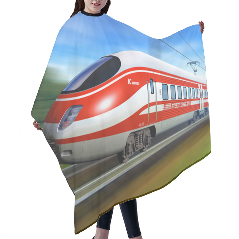 Personality  High Speed Train Hair Cutting Cape