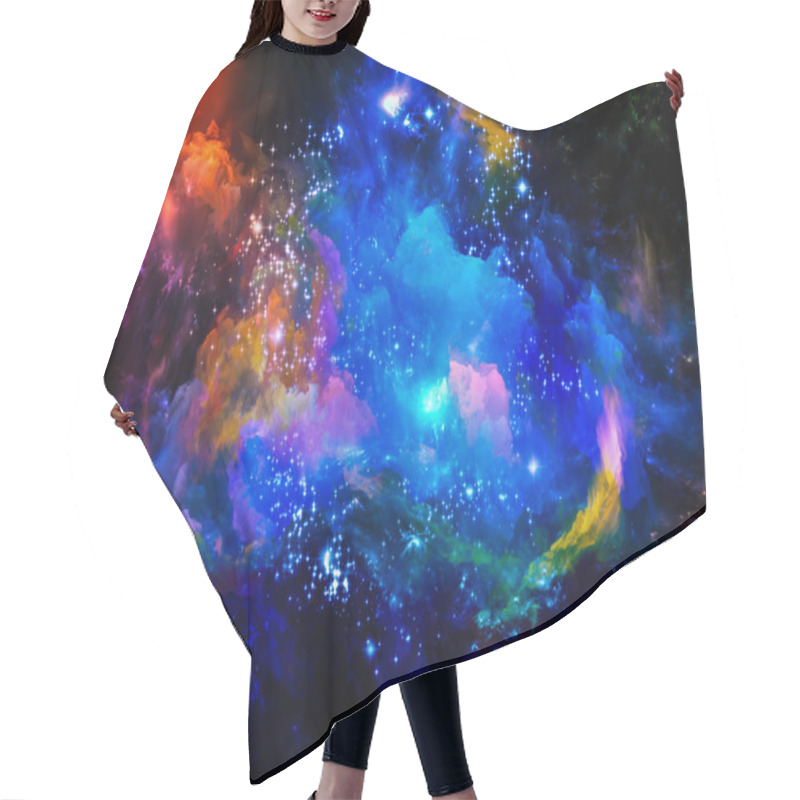 Personality  Space Nebula Hair Cutting Cape