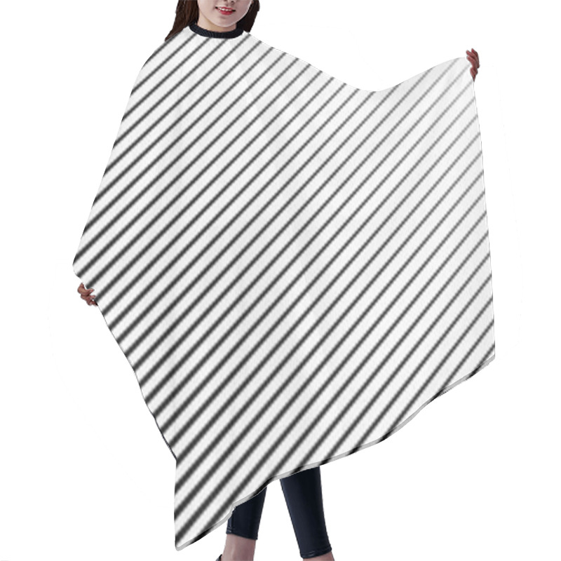 Personality  Dynamic Diagonal, Oblique, Slanted Lines, Stripes Geometric Patt Hair Cutting Cape