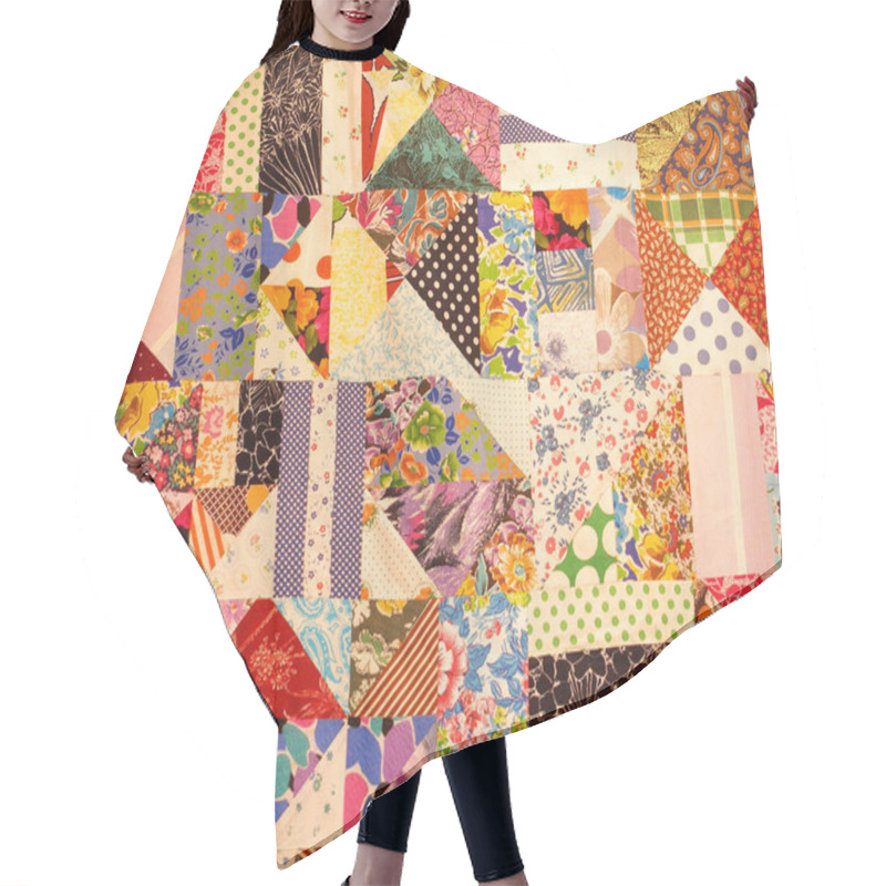 Personality  Patchwork Hair Cutting Cape