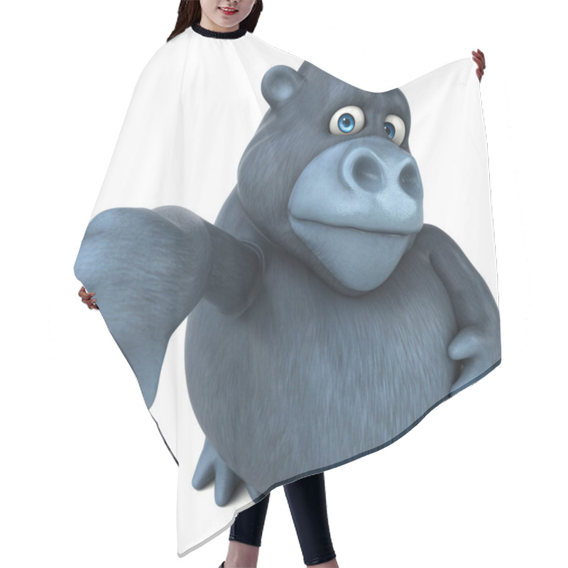 Personality  Funny Cartoon Gorilla  Hair Cutting Cape