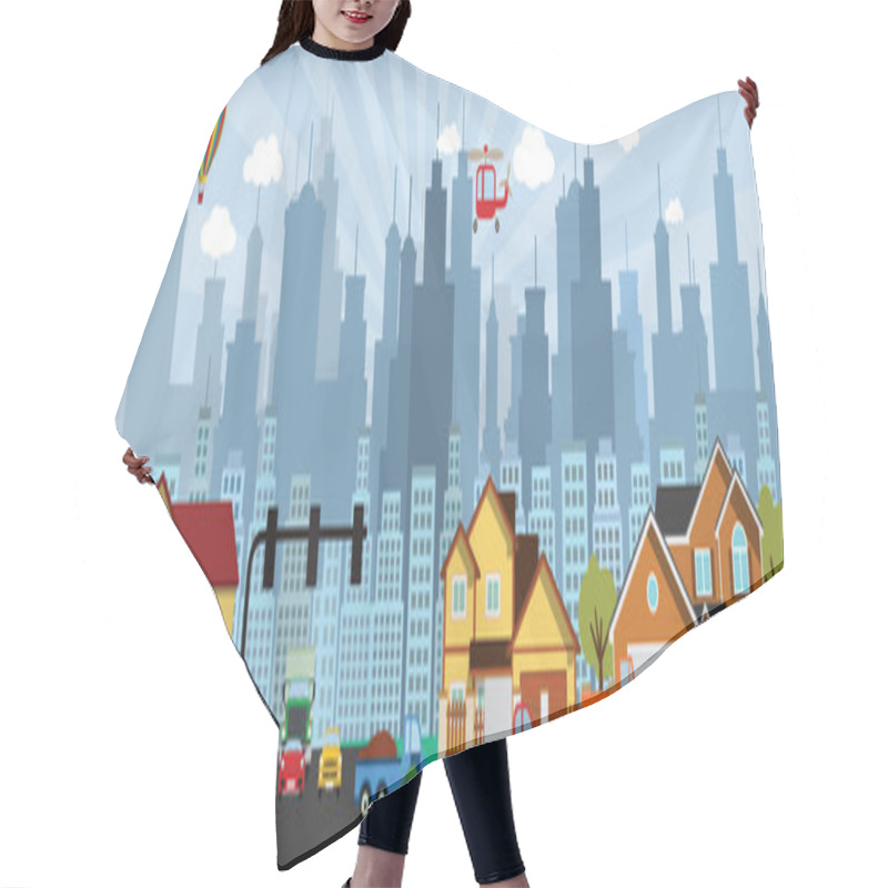 Personality  City Life Hair Cutting Cape