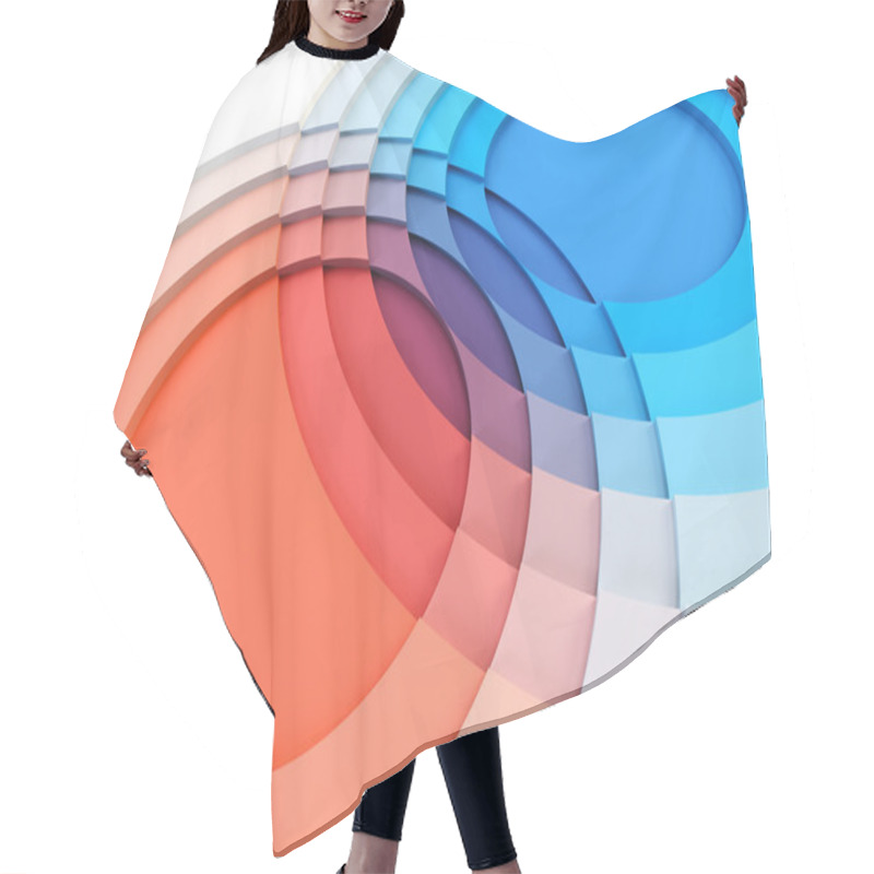 Personality  3d Charts Crossing Hair Cutting Cape