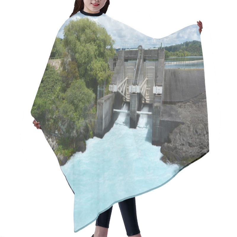 Personality  Aratiatia Rapids Dam Near Taupo - New Zealand Hair Cutting Cape