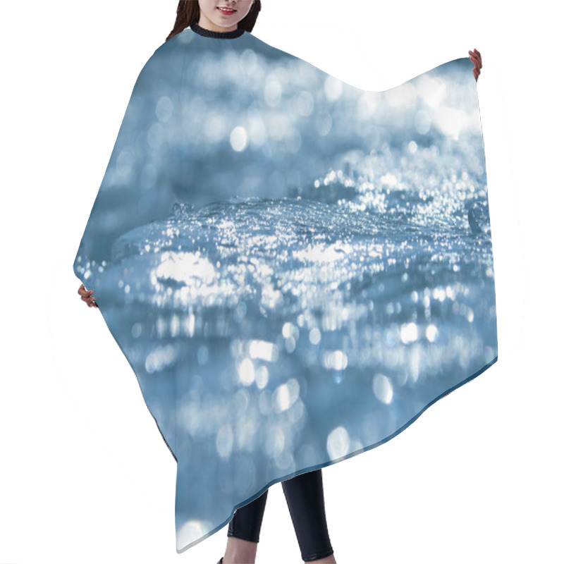 Personality  Abstract Ice Texture Hair Cutting Cape