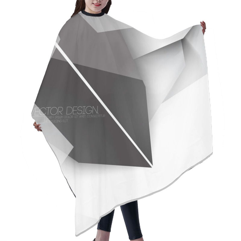 Personality  Overlapping Geometric Polygons Corporate Business Design Hair Cutting Cape