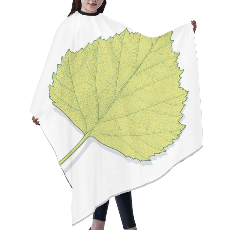 Personality  Vector Autumn Leaf Hair Cutting Cape