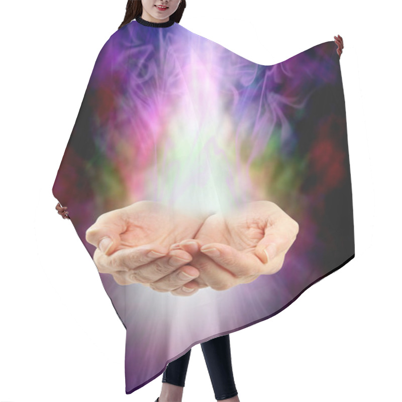 Personality  Receiving Vibrant Healing Energy Hair Cutting Cape