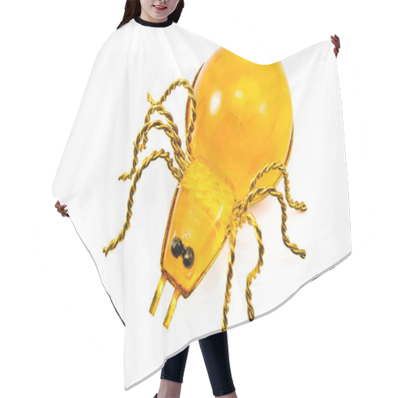 Personality  Amber Spider Hair Cutting Cape