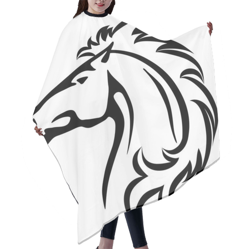 Personality  Wild Horse's Head Hair Cutting Cape