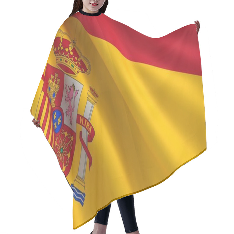 Personality  Flag Of Spain Hair Cutting Cape