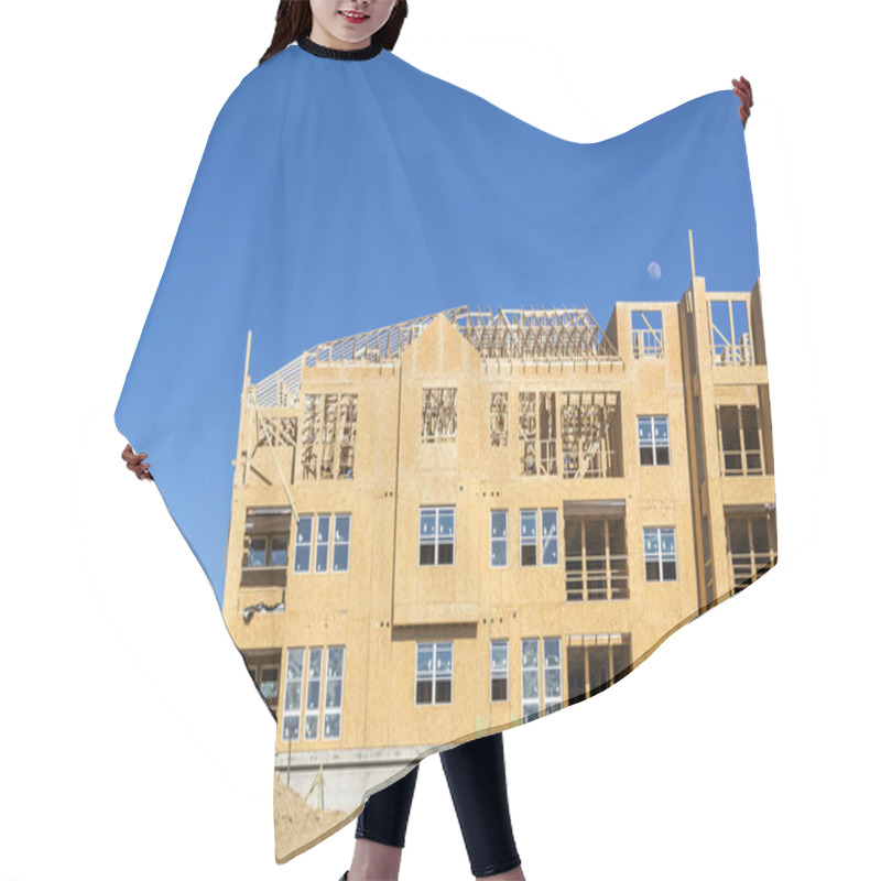 Personality  Big House Under Construction Hair Cutting Cape