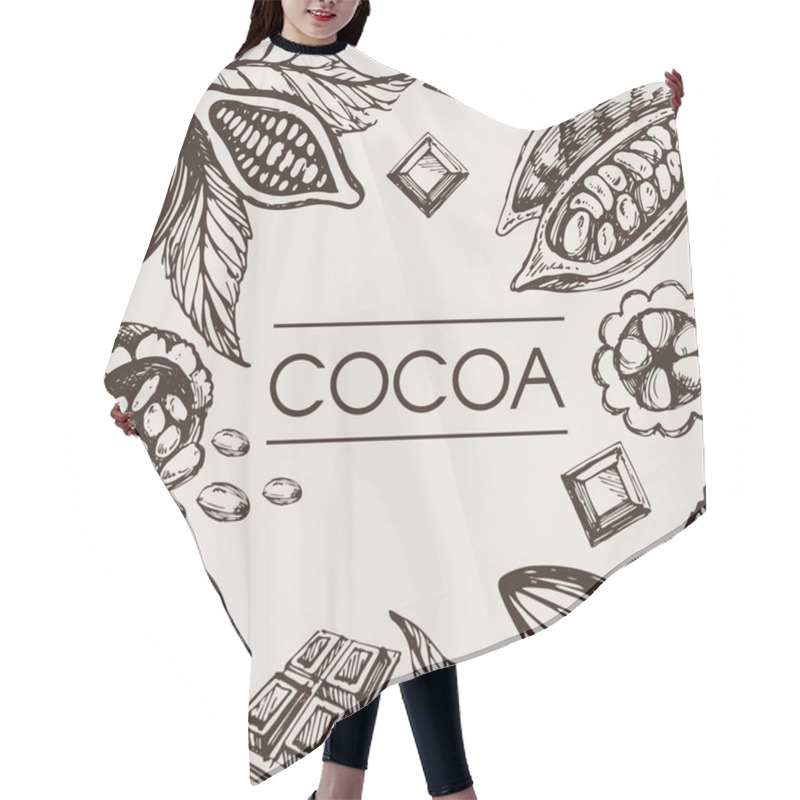 Personality  Cocoa Hair Cutting Cape