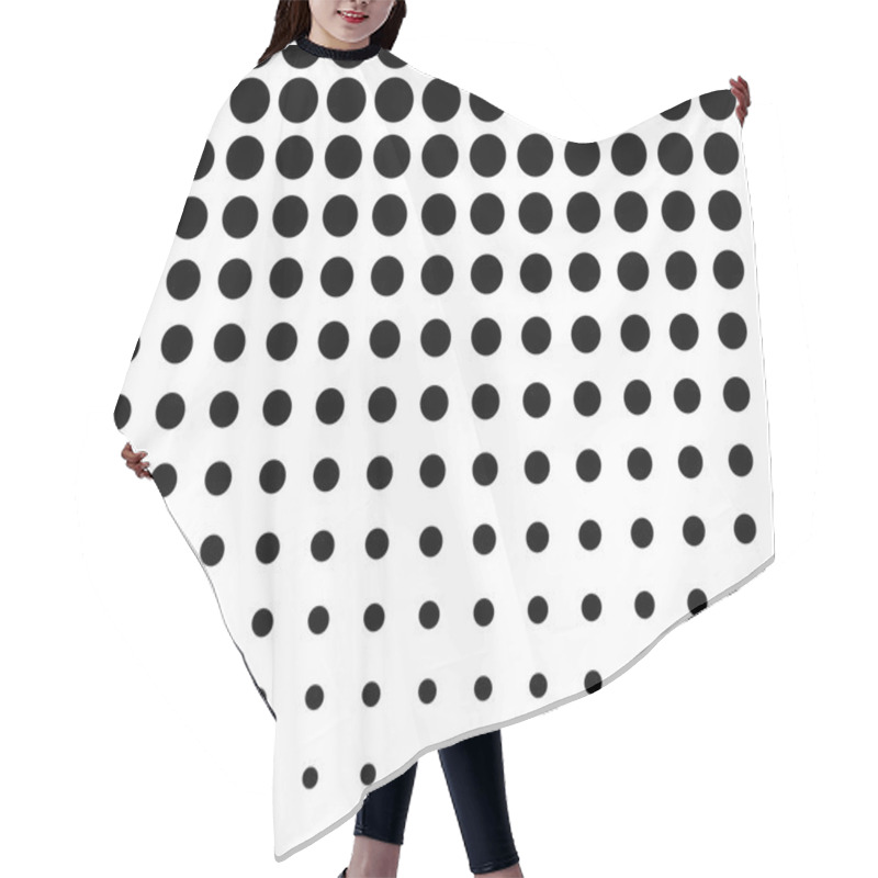 Personality  Horizontally Seamless  Dotted Pattern Hair Cutting Cape