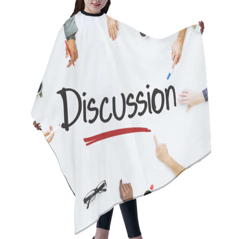 Personality  People And Discussion Concept Hair Cutting Cape