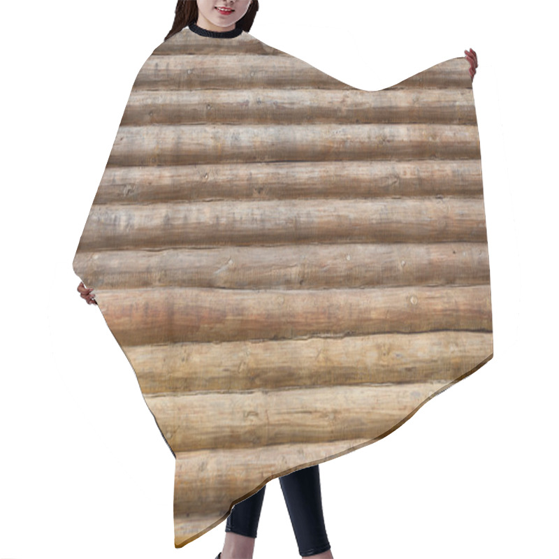 Personality  Wall Of Log Background Hair Cutting Cape