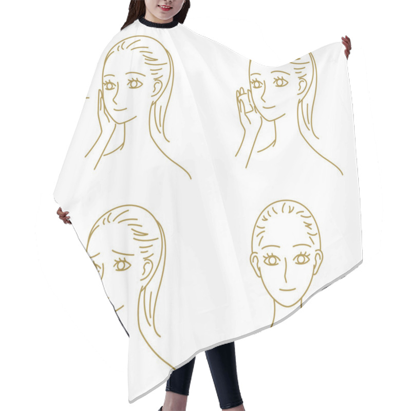 Personality  Skin Care, Woman Hair Cutting Cape