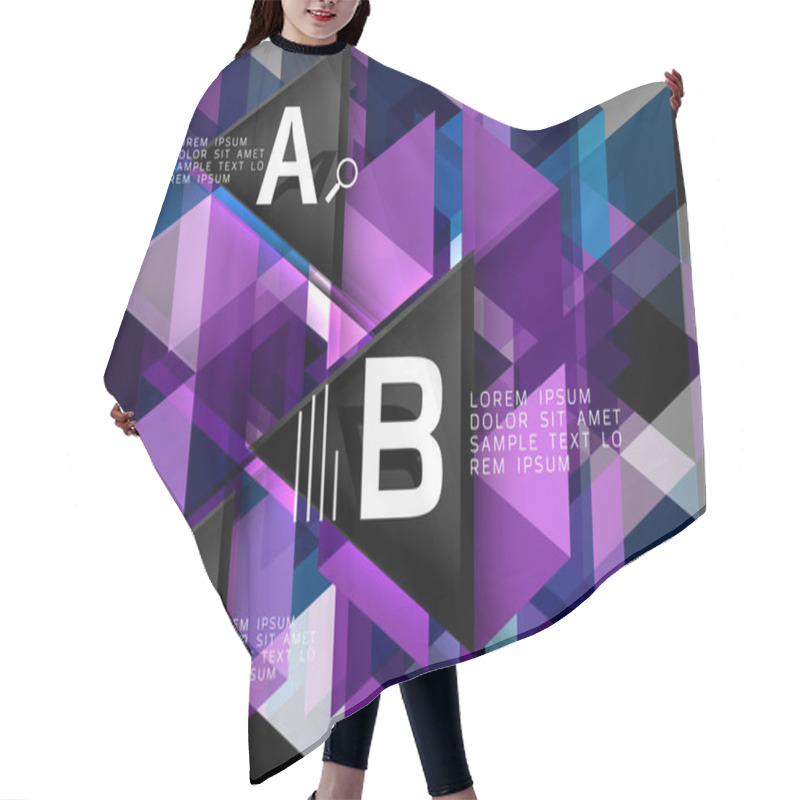 Personality  Vector Geometric Shape Background Hair Cutting Cape