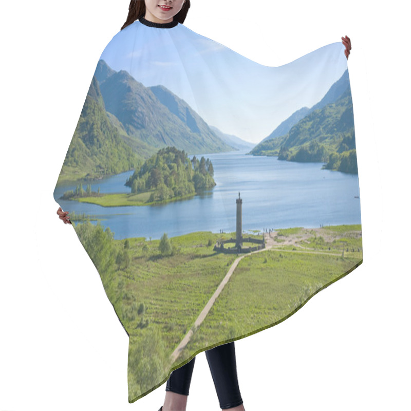 Personality  Memorial To The Jacobites, At Glenfinnan, Highlands, Scotland Hair Cutting Cape