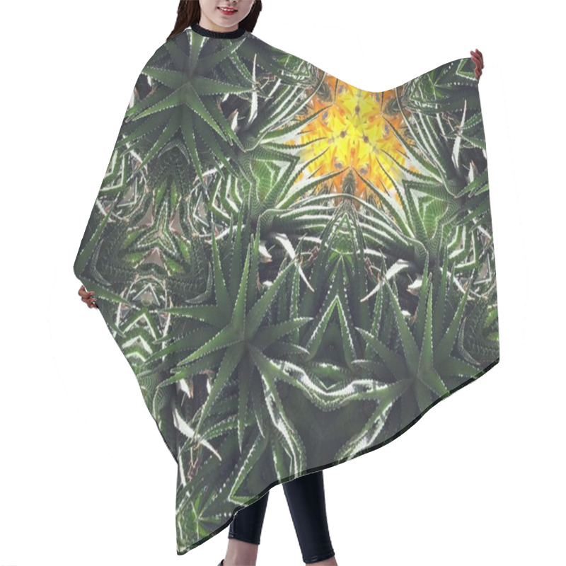 Personality  Kaleidoscope Flower Background Hair Cutting Cape