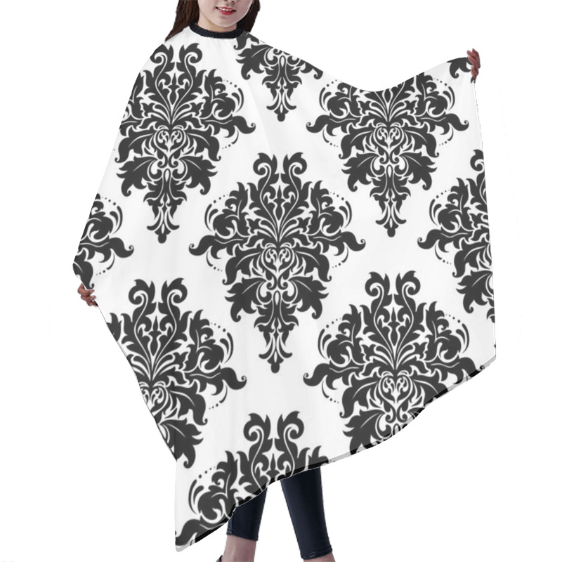 Personality  Ornate Bold Foliate Seamless Pattern Hair Cutting Cape