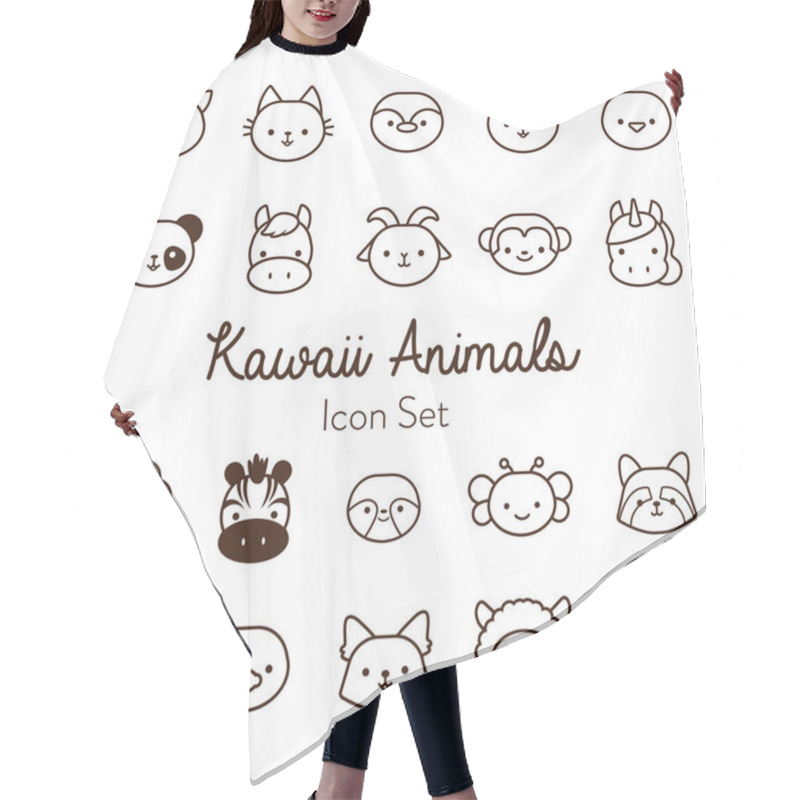 Personality  Bundle Of Twenty Kawaii Animals Line Style Hair Cutting Cape