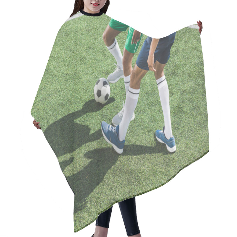 Personality  Soccer Players At Pitch Hair Cutting Cape