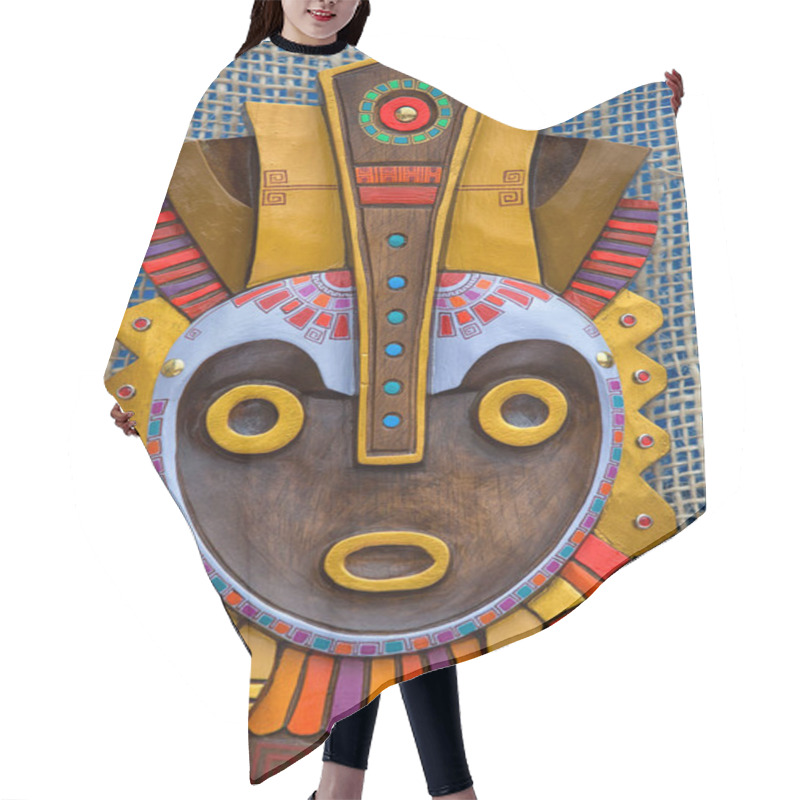 Personality  Indigenous Colourful Wood Artisan Handicraft In Ecuador  Hair Cutting Cape