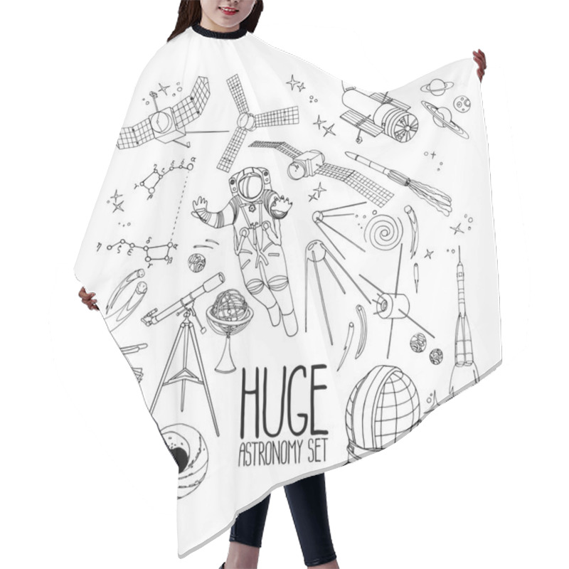 Personality  Graphic Astronomy Set Hair Cutting Cape