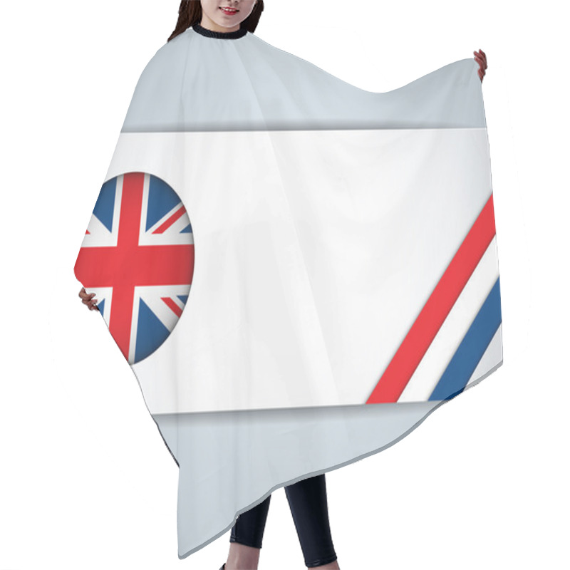 Personality  United Kingdom Country Set Of Banners Hair Cutting Cape