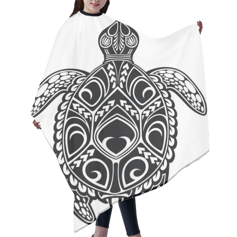 Personality  Graphic Sea Turtle On White  Hair Cutting Cape