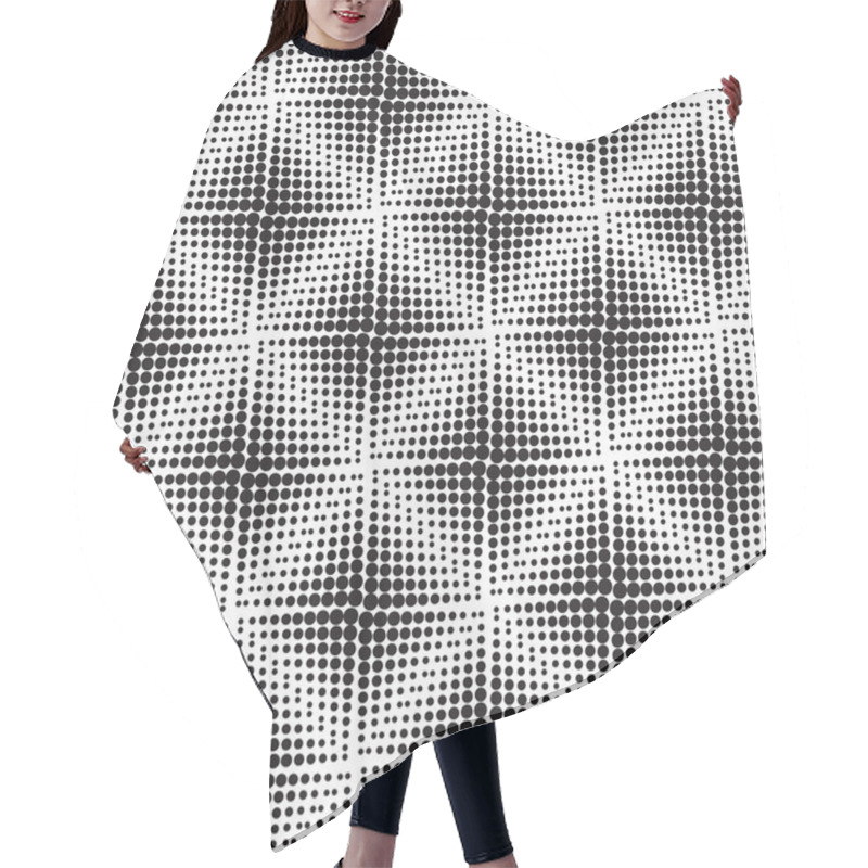 Personality  Halftone  Background Seamless Pattern Hair Cutting Cape