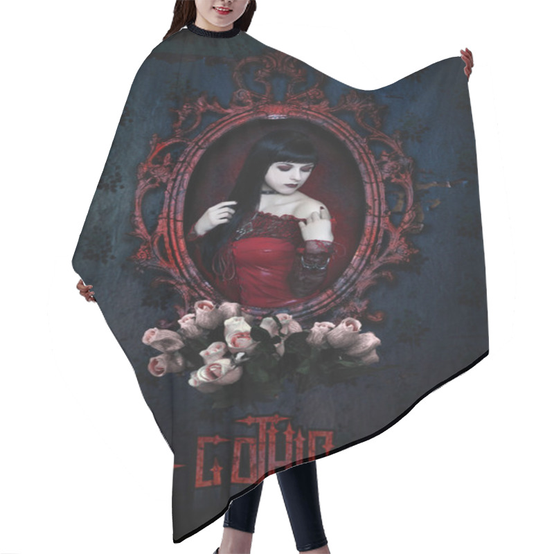 Personality  Gothic Girl Hair Cutting Cape