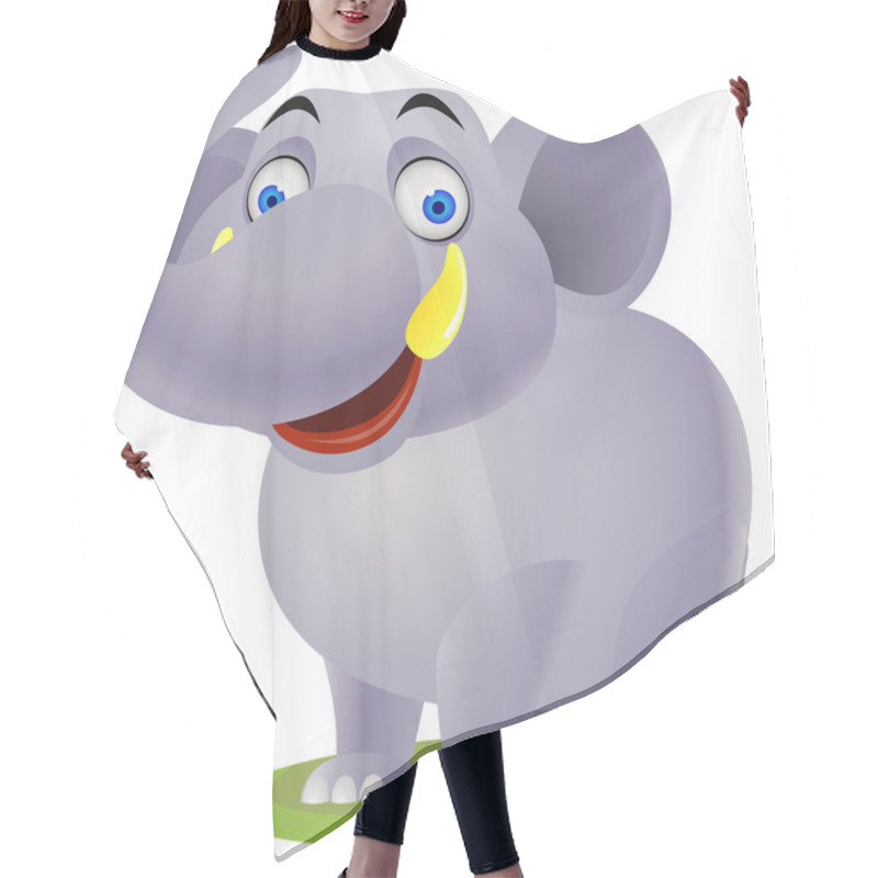 Personality  Elephant Cartoon Hair Cutting Cape