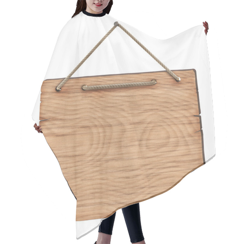 Personality  Blank Wooden Board Hair Cutting Cape