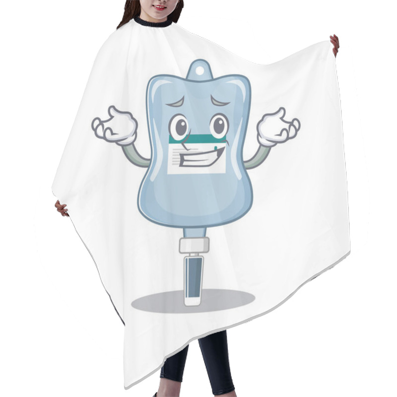 Personality  Super Funny Grinning Saline Bag Mascot Cartoon Style Hair Cutting Cape