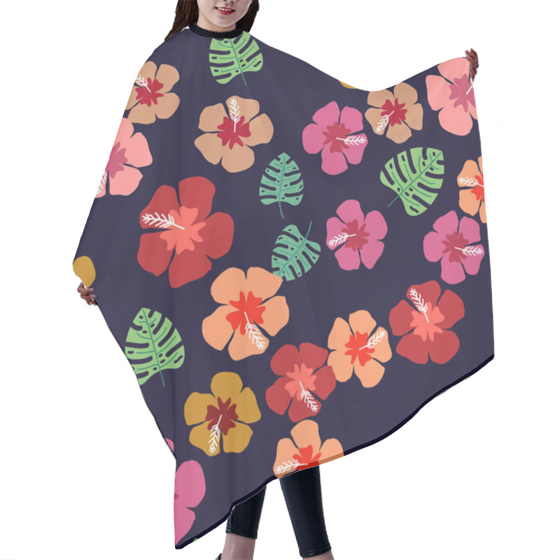 Personality  Floral Paradise Tropic Seamless Pattern With Flowers Hair Cutting Cape