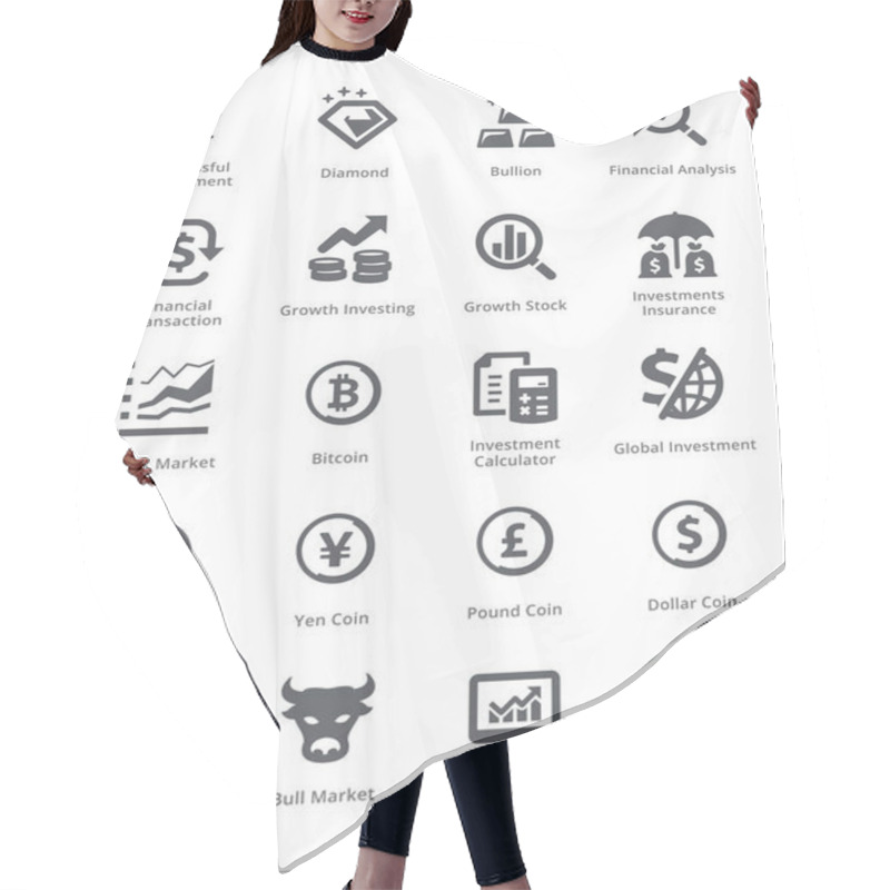 Personality  Personal & Business Finance Icons Set 4 - Sympa Series Hair Cutting Cape