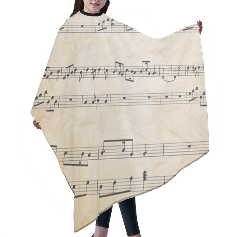 Personality  Music Sheet Background Hair Cutting Cape