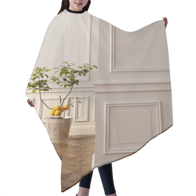 Personality  Lemon Tree In The Interior Hair Cutting Cape