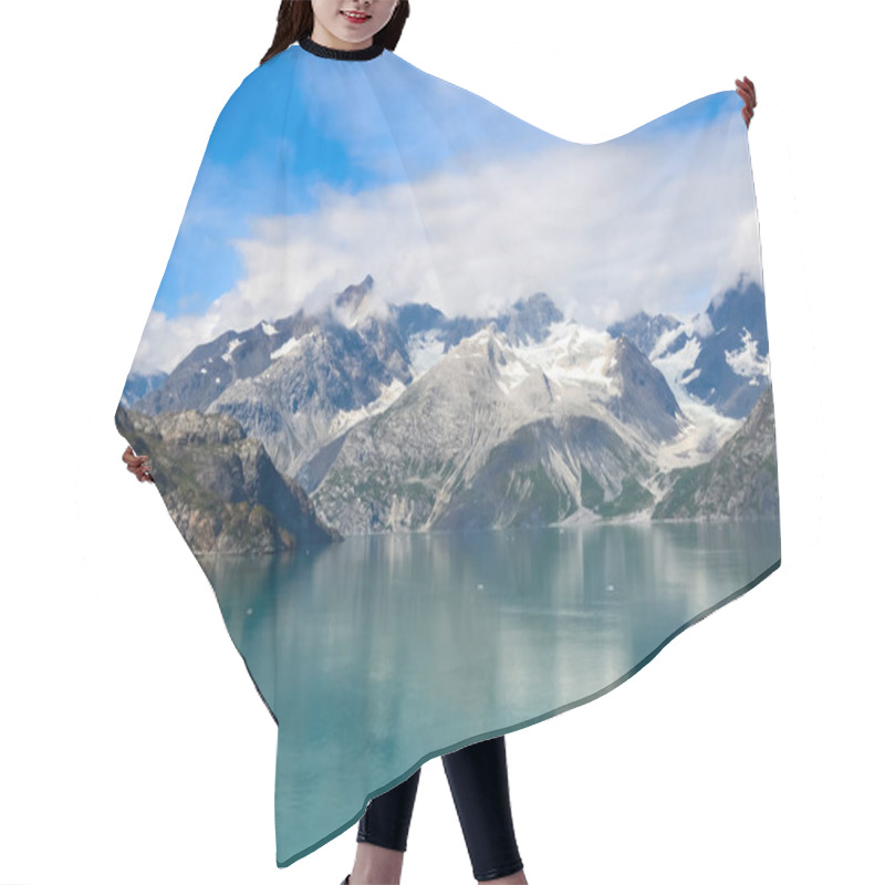 Personality  Alaska Landscape Mountains And Water. Mountains Reflection In The Water. Remote Location, Unplugged. Wild Beauty In Nature. Untouched Environment Hair Cutting Cape