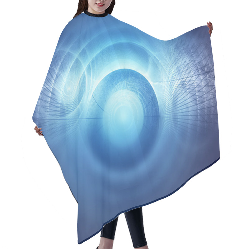 Personality  Abstract Fractal Texture Hair Cutting Cape